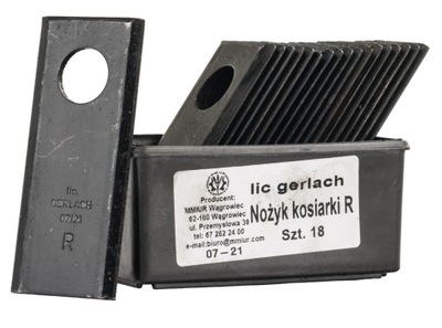 NÓŹ НОЖ КОСИЛКИ РОТАЦИОННОЙ 94X40X3MM 18SZT