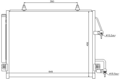 Nissens радиатор кондиционера с осушитель mits фото №1