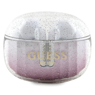 Słuchawki Bluetooth Guess TWS Stacja dokująca Glitter Gradient Różowe