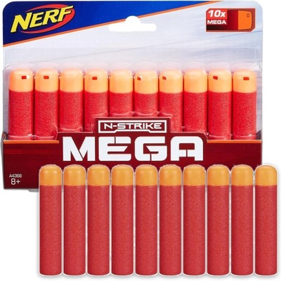 NERF Strzałki Uzupełniające N-Strike Mega Series Dart 10Pak A4368