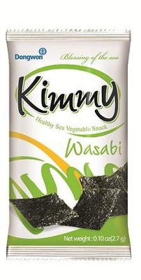 Algi Nori krojone prażone o smaku Wasabi 2,7 g