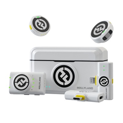 Mikrofon pojemnościowy Hollyland Lark M2 Combo White