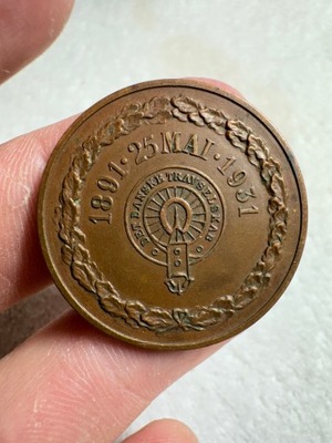 Medal z brązu z 1931 roku Dania