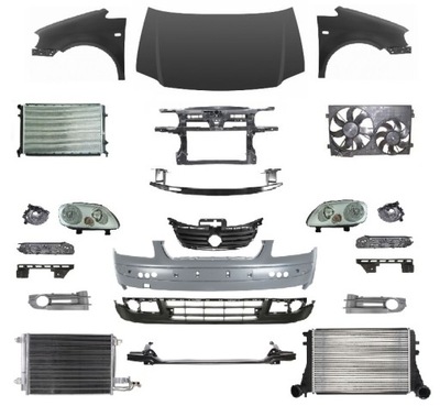 Vw caddy life 04-10 перед капот бампер pas лампа фото №1