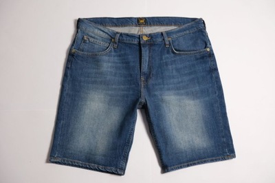 LEE__SLIM SHORT__SPODENKI SZORTY JEANSOWE__W34