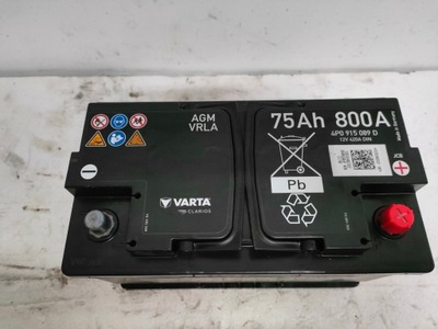 НОВЫЙ АККУМУЛЯТОР 12V 75AH 800A AGM VRLA VARTA ОРИГИНАЛ AUDI START-STOP ГЕЛЬ