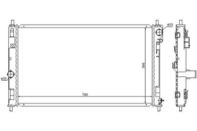 NISSENS RADIATEUR DE MOTEUR (AUTOMATYCZNA) CHRYSLER - milautoparts-fr.ukrlive.com