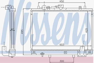 CHŁODNICA SILNIKA MITSUBISHI