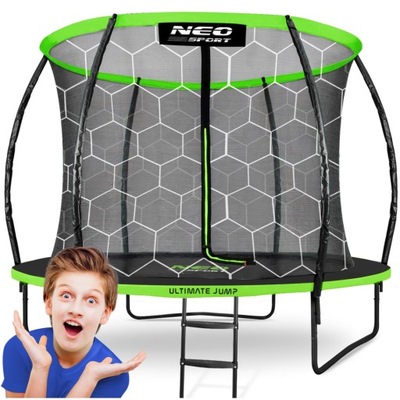 TRAMPOLINA OGRODOWA DLA DZIECI 252cm 8ft