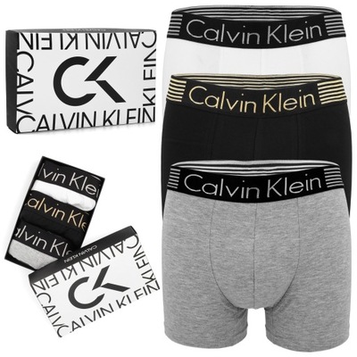 Bokserki męskie majtki CALVIN KLEIN zestaw 3-pak rozmiar L