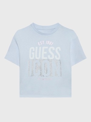 GUESS T-Shirt J3RI13 K8HM3 Niebieski Regular Fit