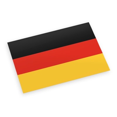 Naklejka FLAGA NIEMCY na Samochód Kamper Motocykl