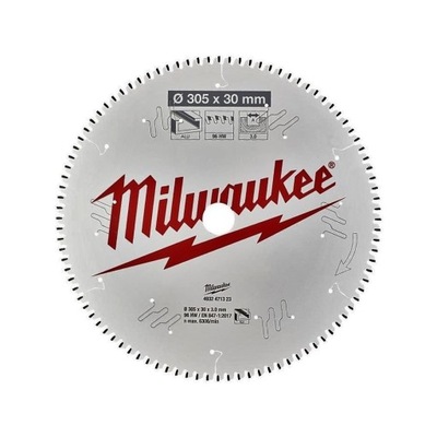 Piła tarczowa do aluminium 305mm 96z Milwaukee