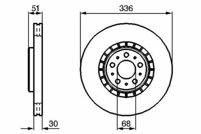 DISC HAMULC. VOLVO XC90 02- WHEELS 17  