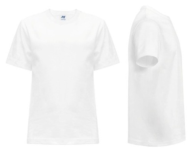 T-SHIRT DZIECIĘCY koszulka JHK TSRK-150 biała 12-14 WH 152