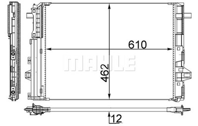 РАДІАТОР DO KLIMAT.DB W246 MAHLE AC 446 000S КОНДЕНСАТОР, КОНДИЦІОНЕР