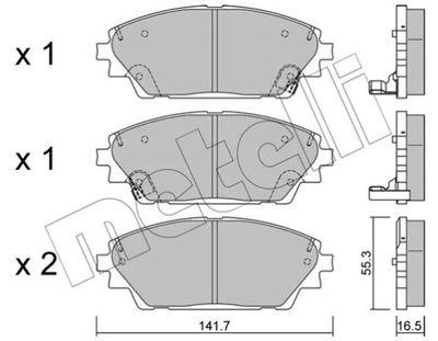 ZAPATAS HAM.MAZDA 3 13-  