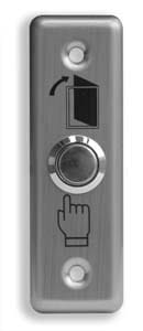 Metalowy, podtynkowy przycisk wyjścia - kontrola dostępu, brama, domofon