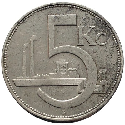 87095. Czechosłowacja - 5 koron - 1925r.
