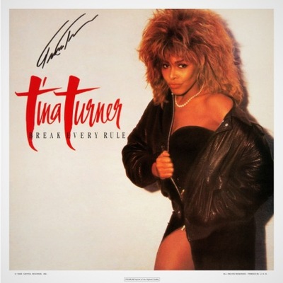 TINA TURNER (1986) Exclusive PREMIUM - Autograf !!