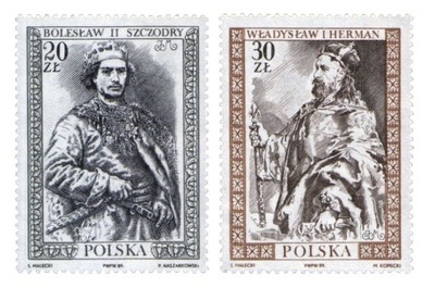 Fi 3079-3080 ** Poczet królów i książąt polskich