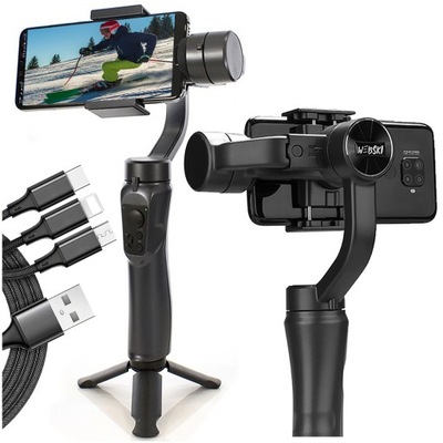 Gimbal do telefonu Stabilizator ze statywem 3-Osie