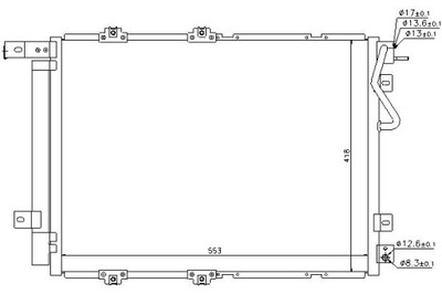 Nissens конденсатор кондиционера kia sorento i 2.4/2 фото №1