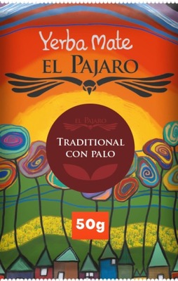 Yerba Mate El Pajaro TRADITIONAL CON PALO 50g