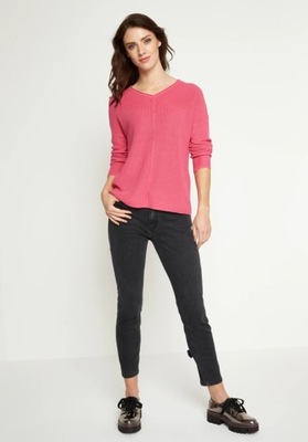 Comma różowy sweter v-neck L