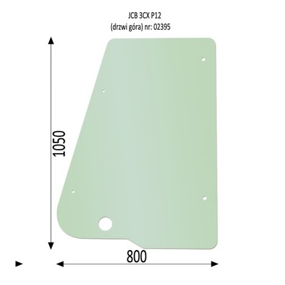 SZYBA DRZWI JCB 3CX 4CX P12 LEWA PRAWA