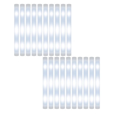 20Pcs LED Glow Rods Set Multipurpose Lightweight Party Favors multicolor