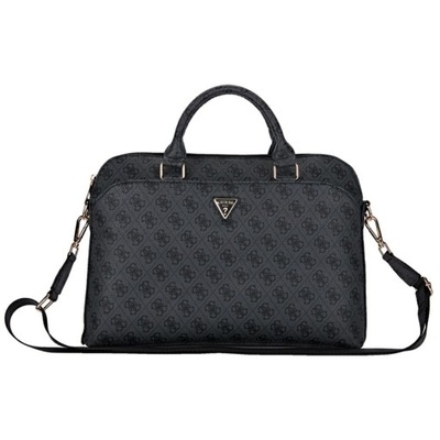 Guess 4G Zipper Pocket Triangle Logo - Torba na notebooka 15" (czarny)