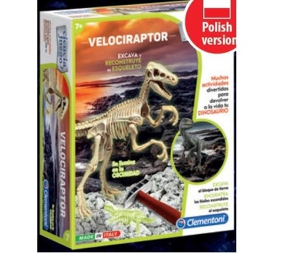 NAUKOWA ZABAWA SKAMIENIAŁOŚCI - WELOCIRAPTOR