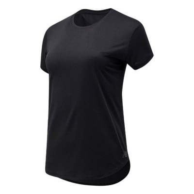 Koszulka New Balance damska sportowa oddychająca czarna do biegania r. XS