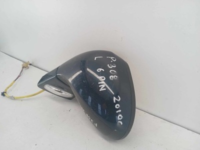 Дзеркало ліва двері peugeot 308 6 pin фото №1