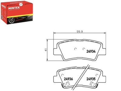 MINTEX КОЛОДКИ ГАЛЬМІВНІ HYUNDAI ELANTRA СЕДАН 1.6