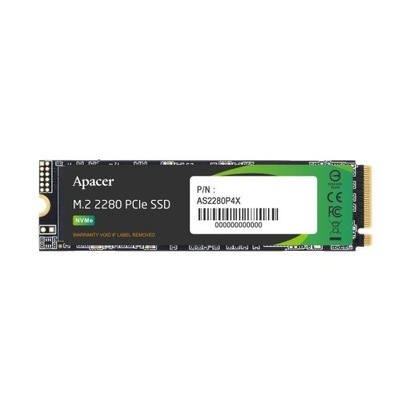 Dysk SSD Apacer AS2280P4X 256GB M.2 PCIe NVMe Gen3 x4 2280 (2100/1300 MB/s)