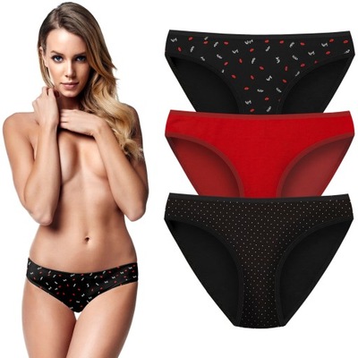 HENDERSON LADIES figi damskie BIKINI majtki 3-PAK rozmiar L