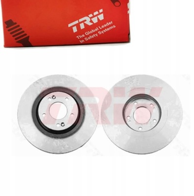 Тормозные диски тормозные перед trw do hyundai santa fe iii фото №1