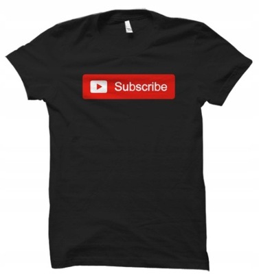 SUBSCRIBE youtube t-shirt koszulka damskaXXL