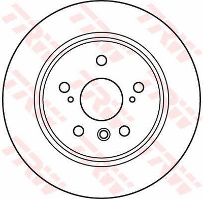 ДИСКИ ТОРМОЗНЫЕ ТОРМОЗНЫЕ ЗАД TRW DF7209