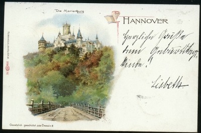 Hannover. Die Marienburg - Th. Wendisch 1898 Litho