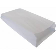 Białe papierowe torebki fałdowe małe 1000szt