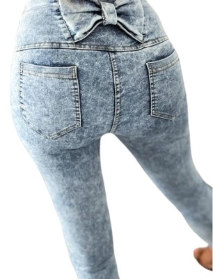 spodnie legginsy jeans kokarda rozm. M