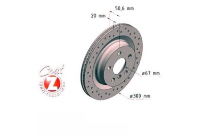 Zimmermann тормозные диски тормозные 2szt bmw 2 f45 14- задняя фото №1
