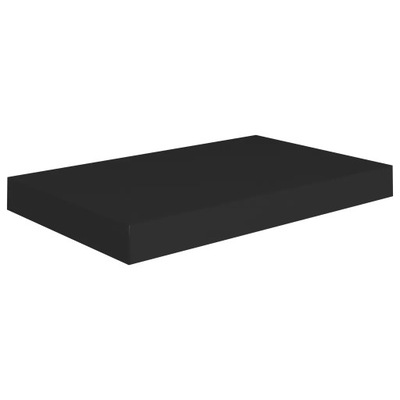 Półka ścienna, czarna, 40x23x3,8 cm, MDF