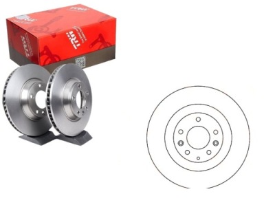 Гальмівні диски гальмівні 2szt mazda перед cx-7 cx-9 07- tr фото №1