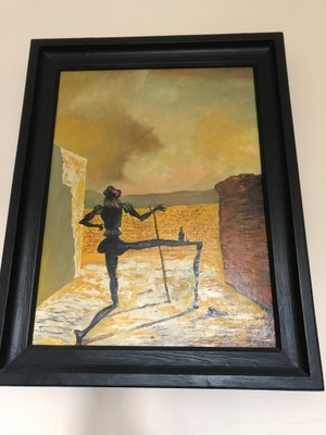 Salvadore Dali Upiór Vermeera Obraz olej w ramie