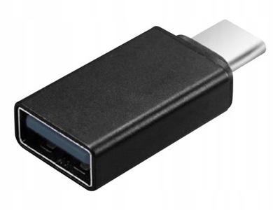 Adapter przejściówka USB-C - USB czarny