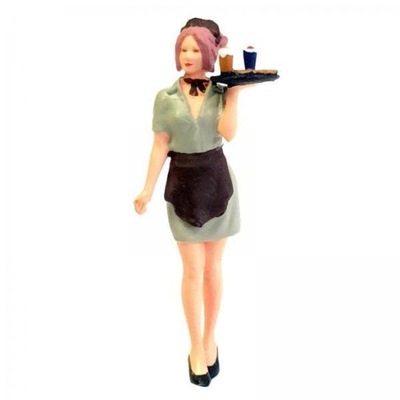 2X 1:64 Diorama układu sceny z figurkami kelnera